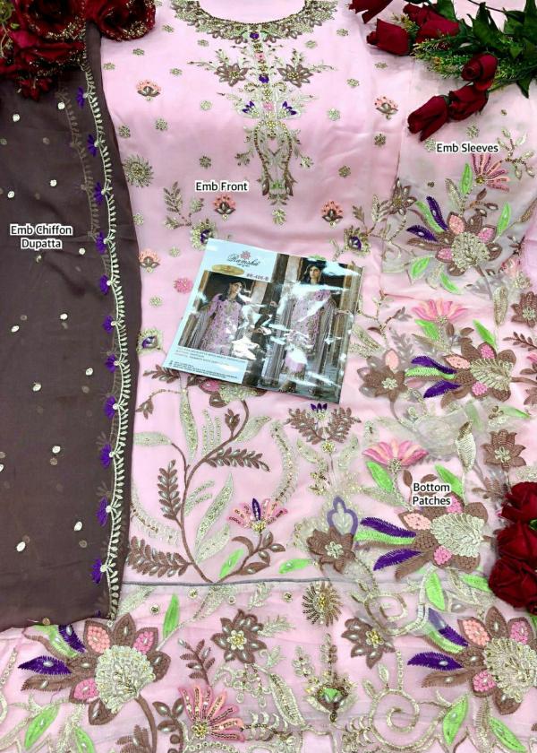 Ramsha R 406 Nx Georgette embroidery Designer Pakistani Suit